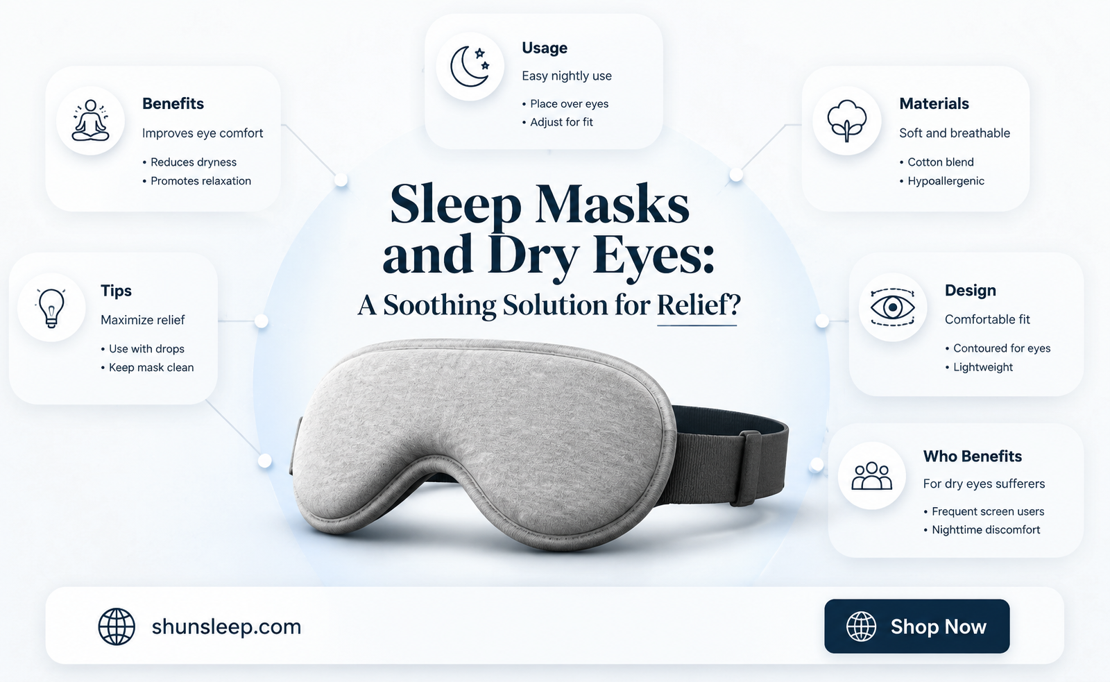 can a sleep mask help with dry eyes