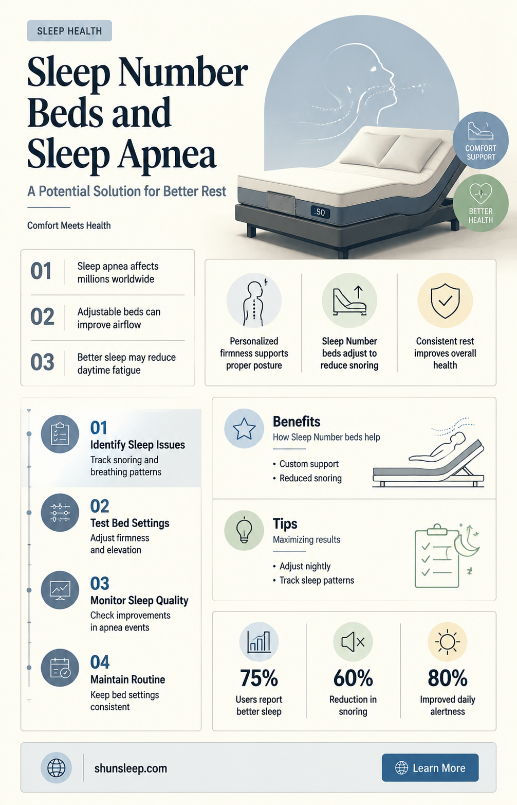 can a sleep number bed help sleep apnea