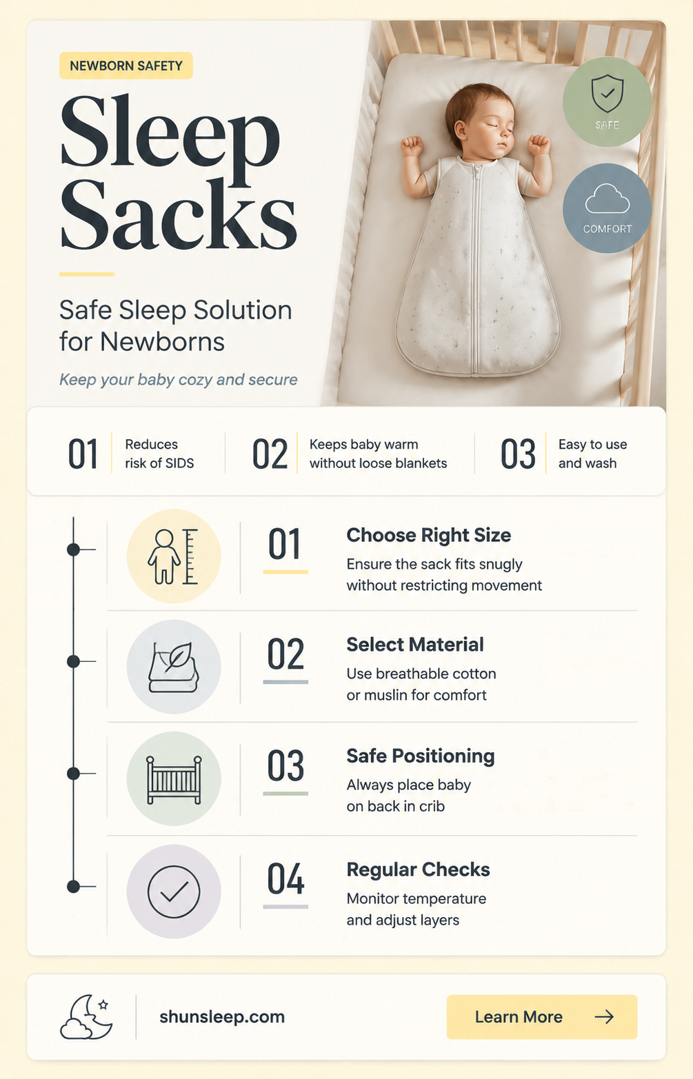 can a newborn sleep in a sleep sack