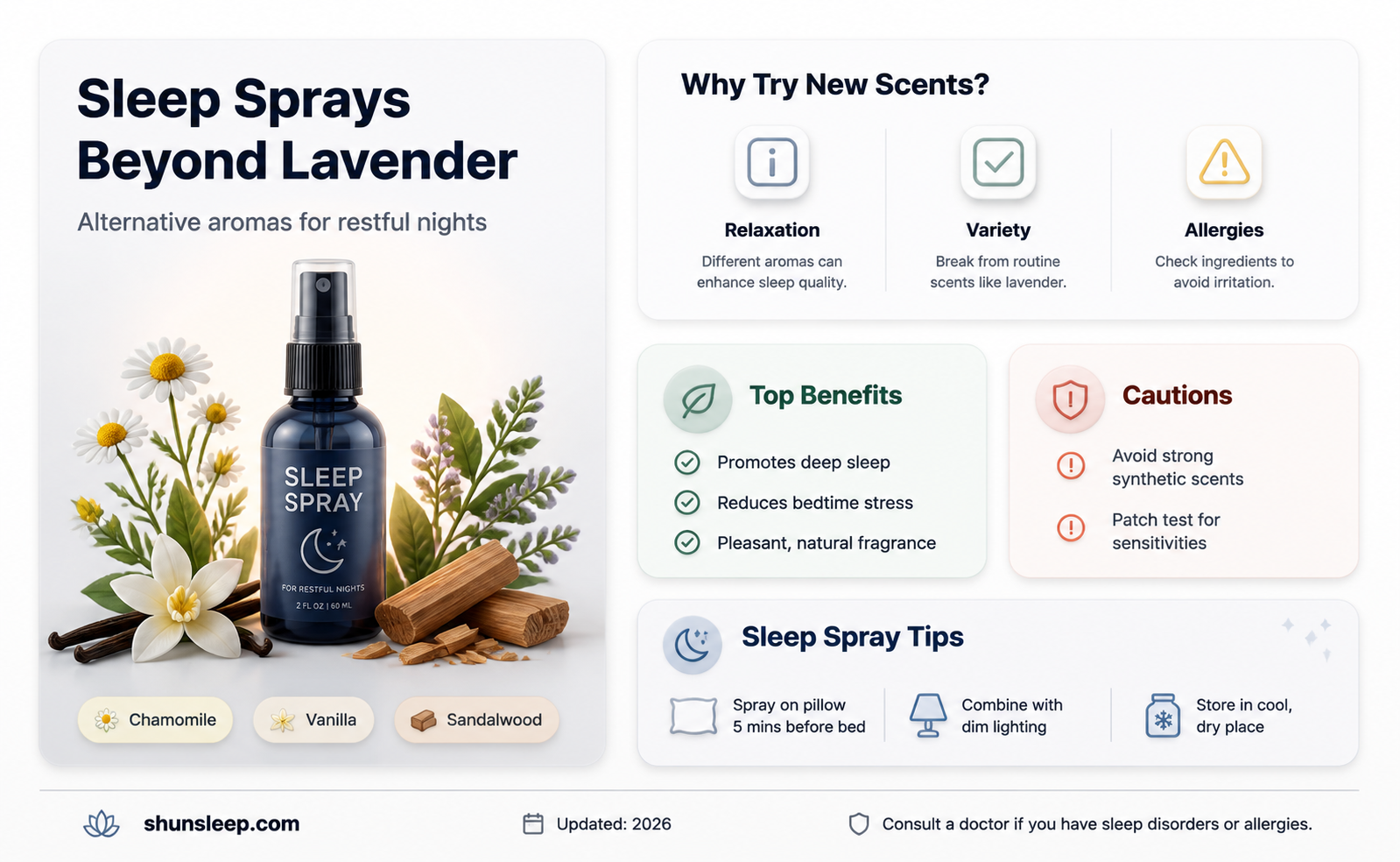 are there any sprays that help with sleep without lavender
