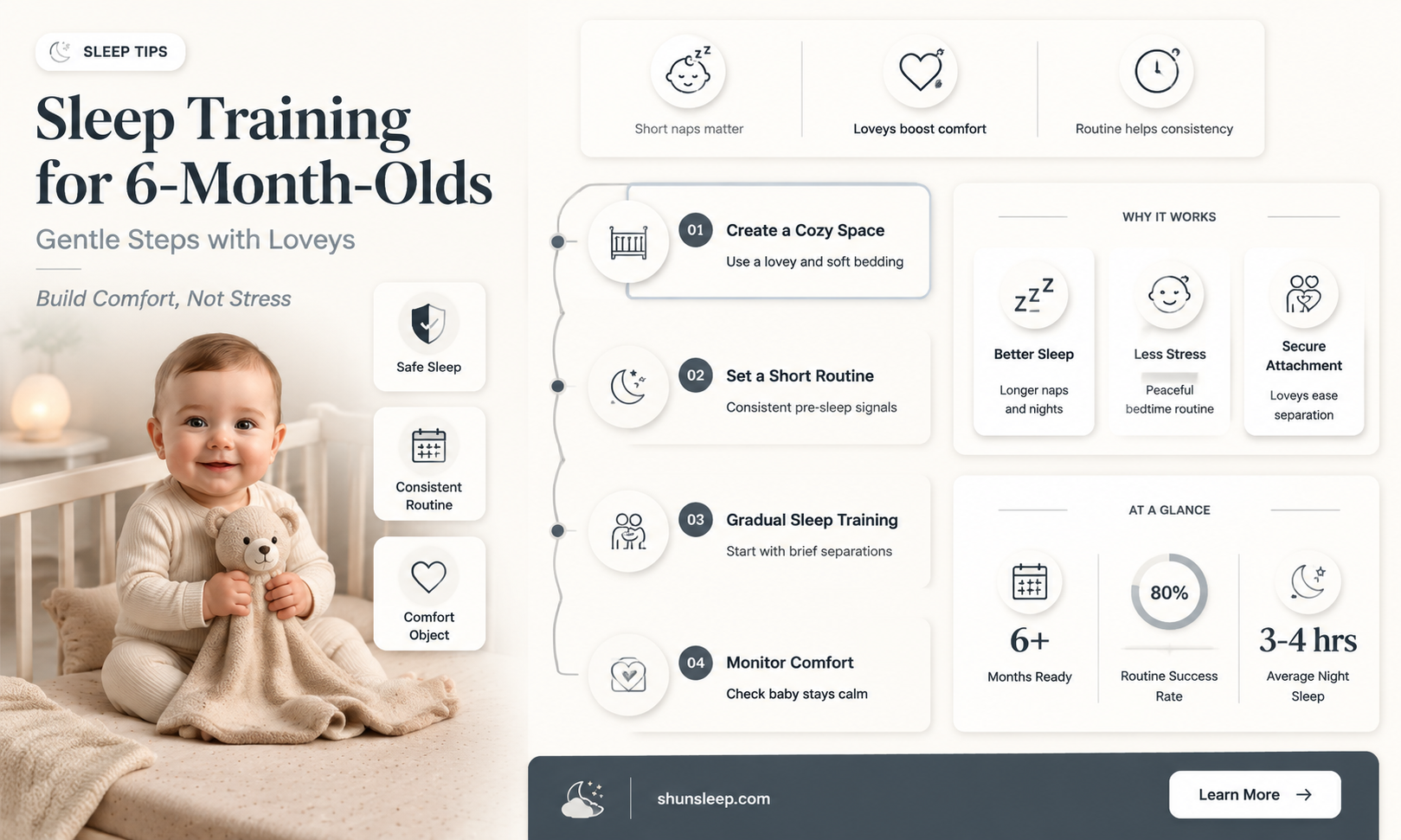 can 6 month old sleep with lovey
