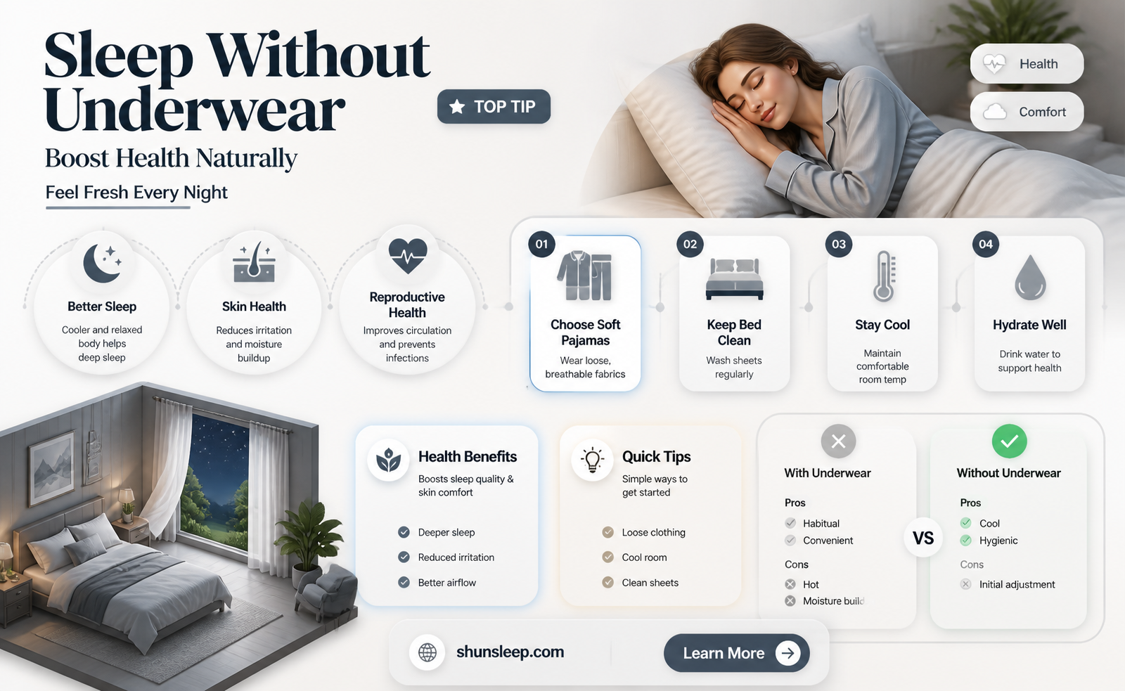 are there benefits to sleeping without underwear