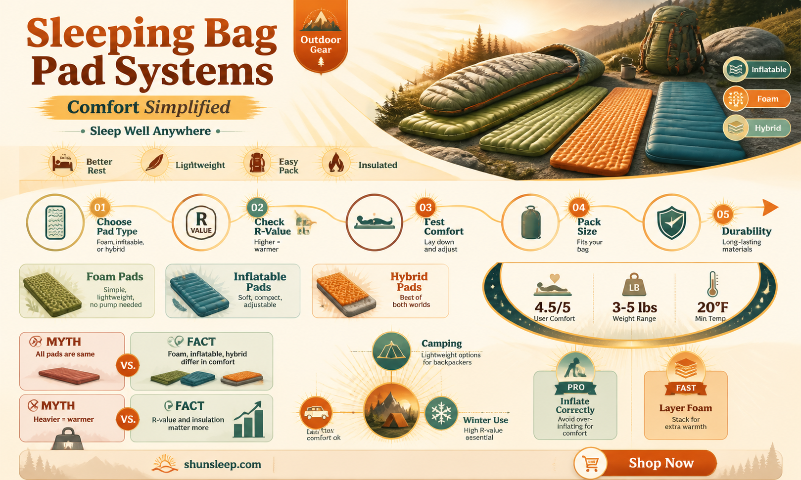 are integrated sleeping bag pad systems comfortable