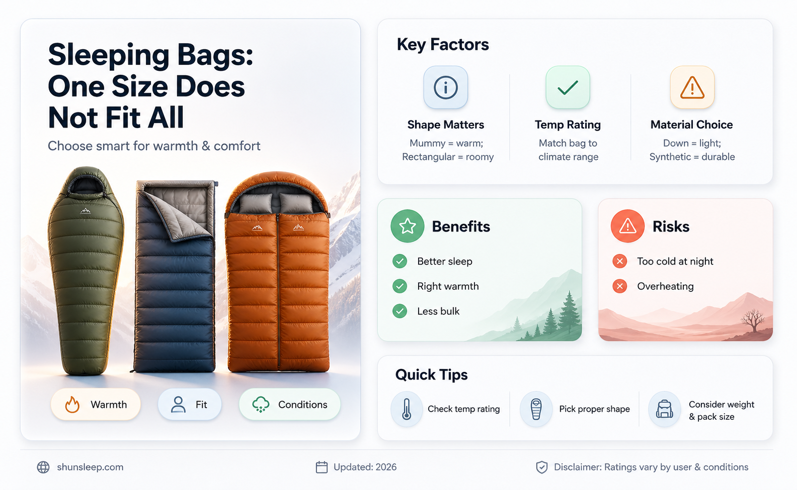 are all sleeping bags the same