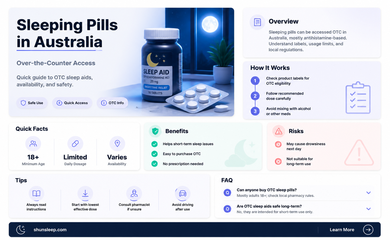 are sleeping pills over the counter in australia