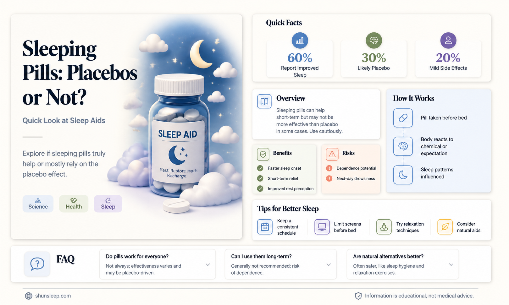 are sleeping pills placebos
