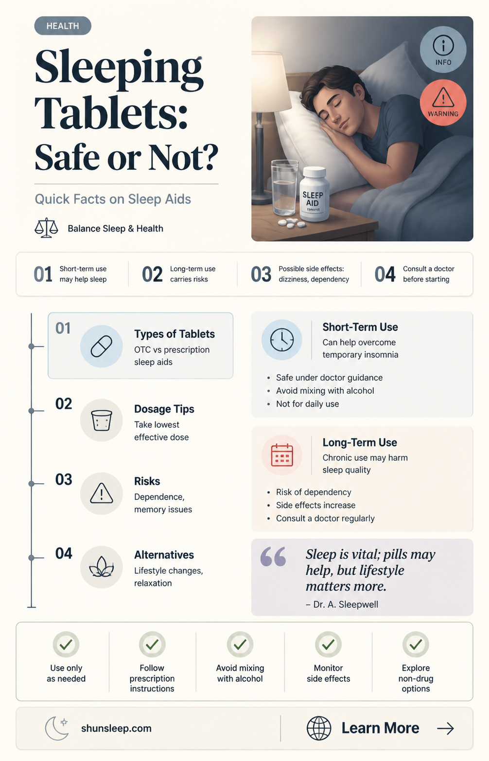 are sleeping tablets safe to take
