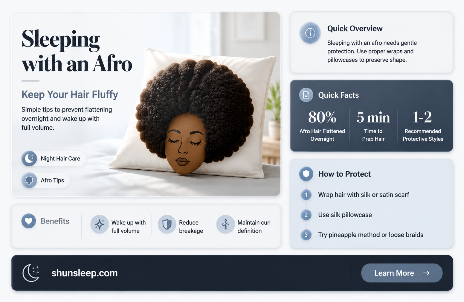 can afros get flat if you sleep on them