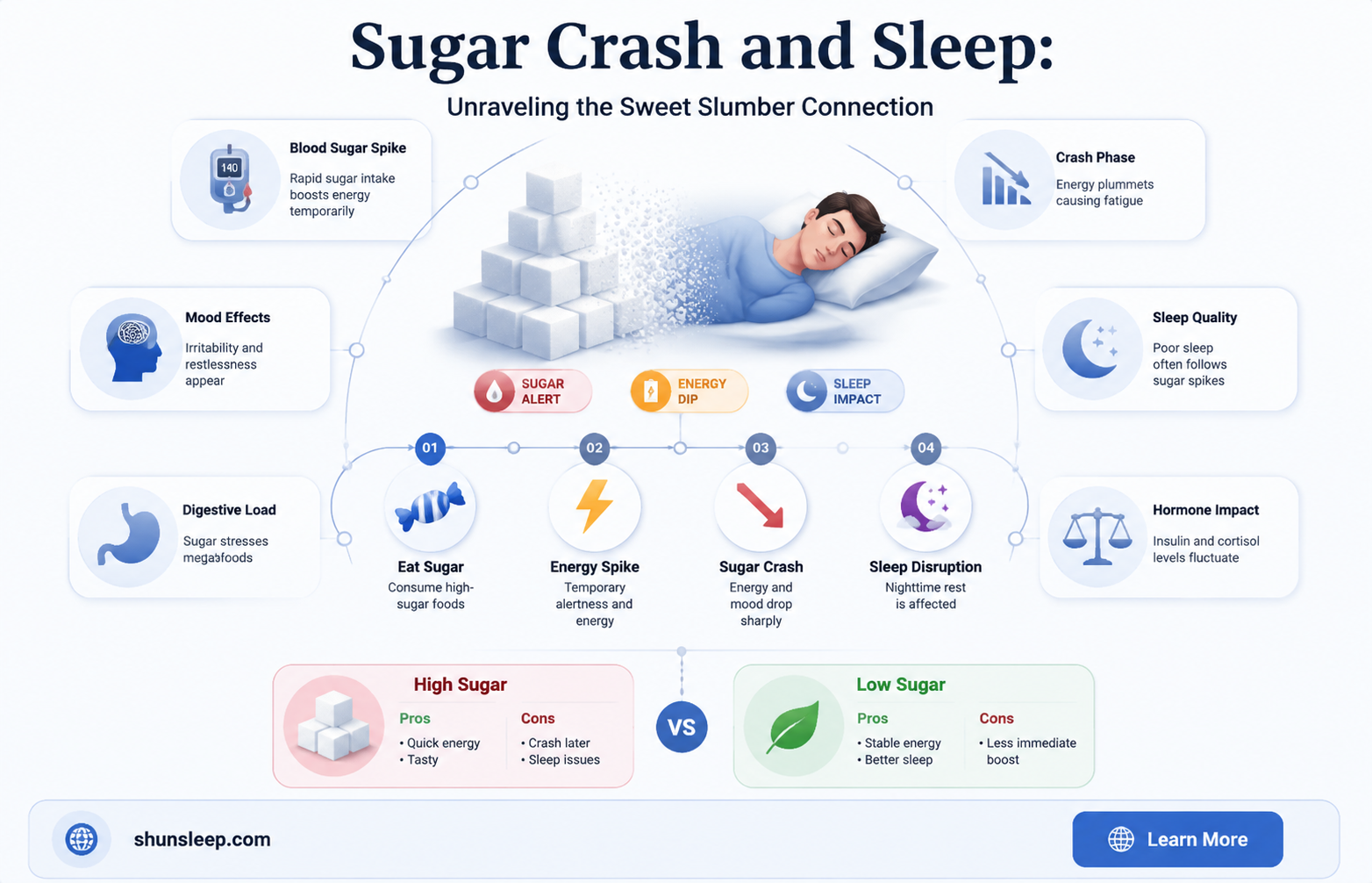 can a sugar crash help you sleep