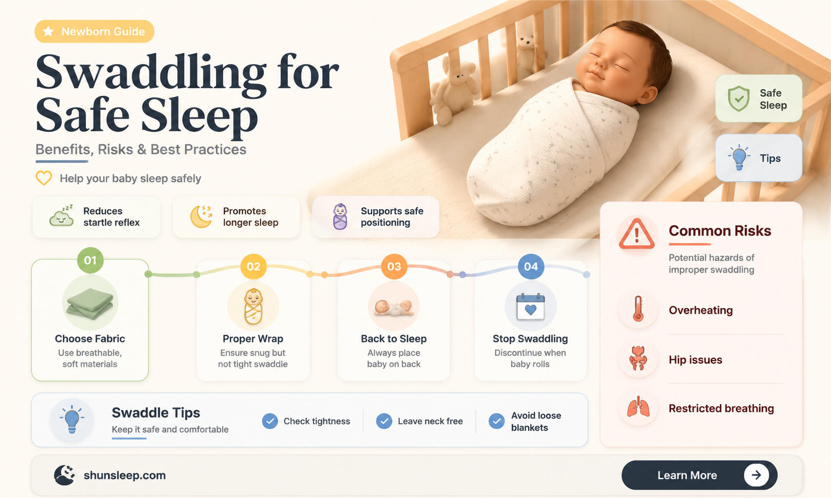 can a baby sleep swaddled