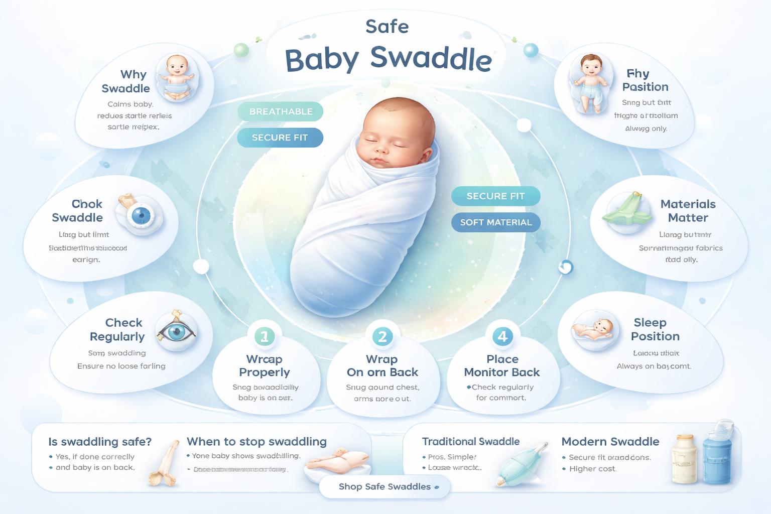 are swaddles safe for babies to sleep in