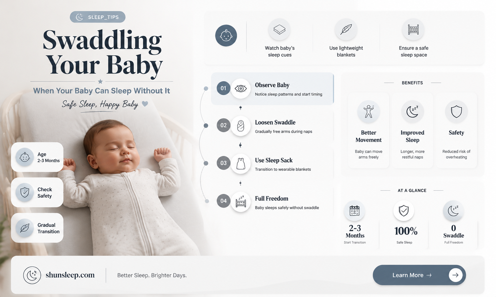 can a 2 week old sleep unswaddled
