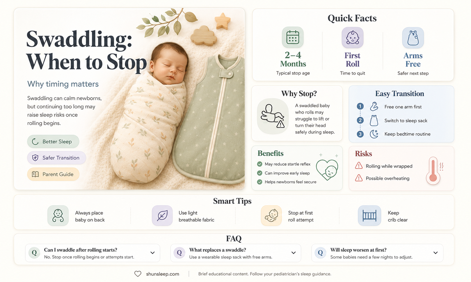 can 2 month old sleep without swaddle