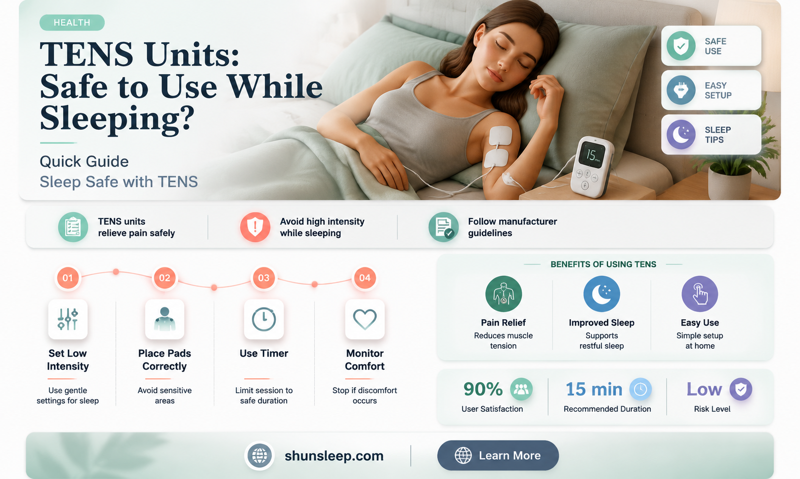 can a tens unit be used while sleeping