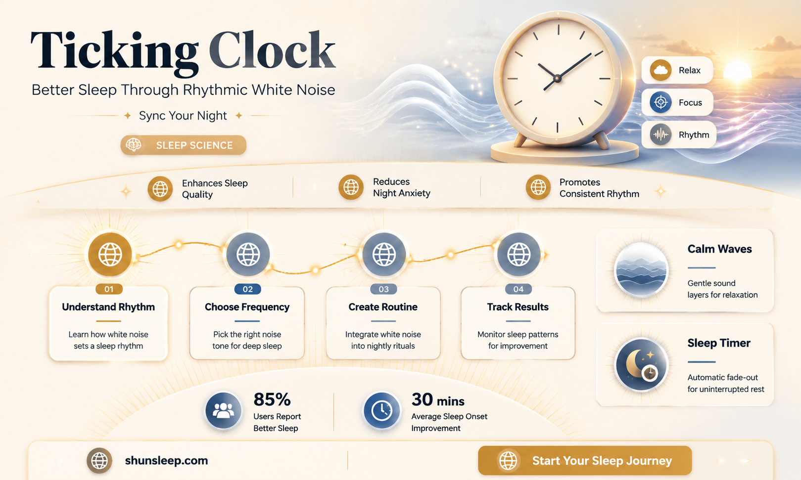 can a ticking clock help you sleep