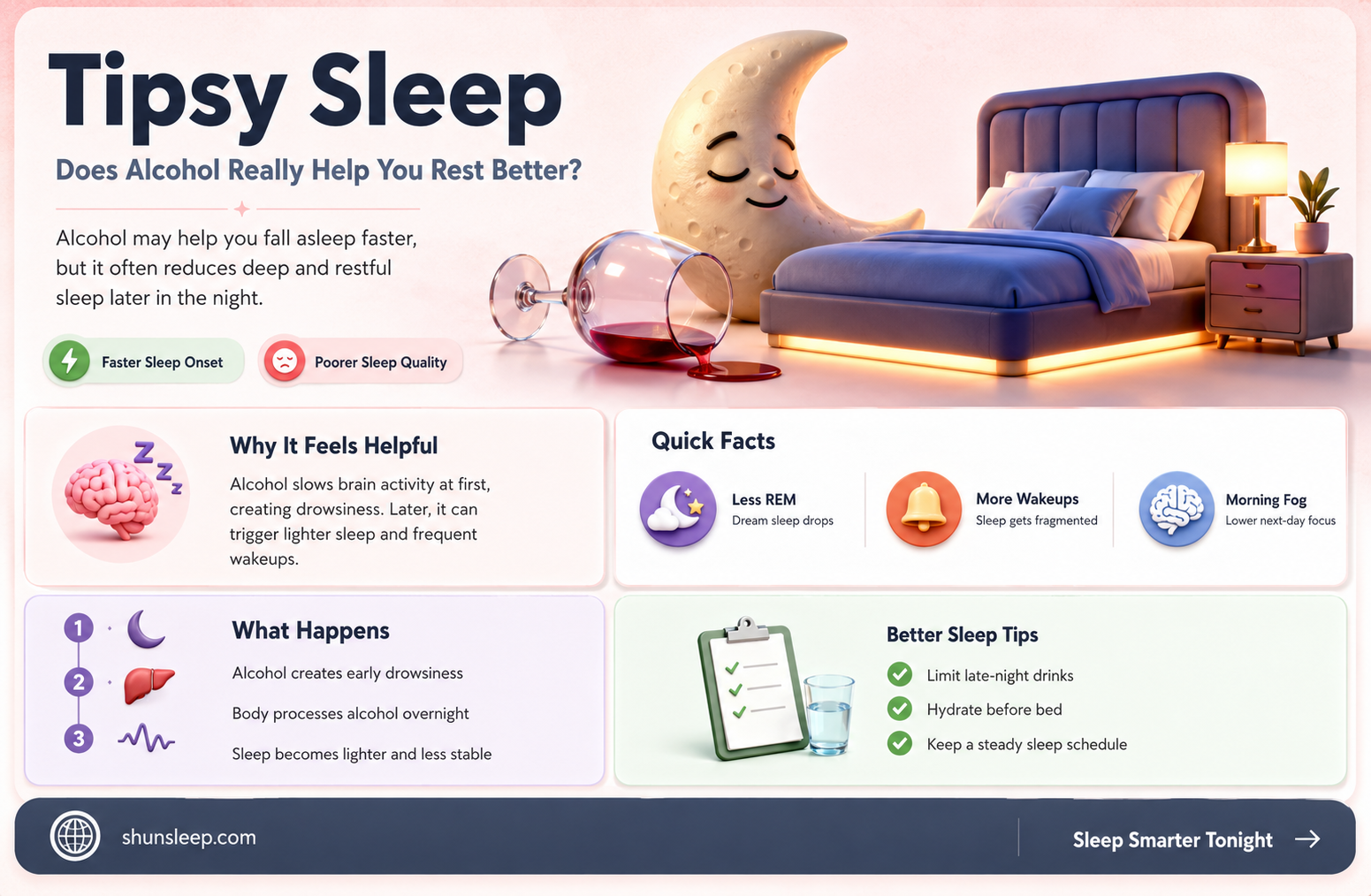 can being tipsy help you sleep