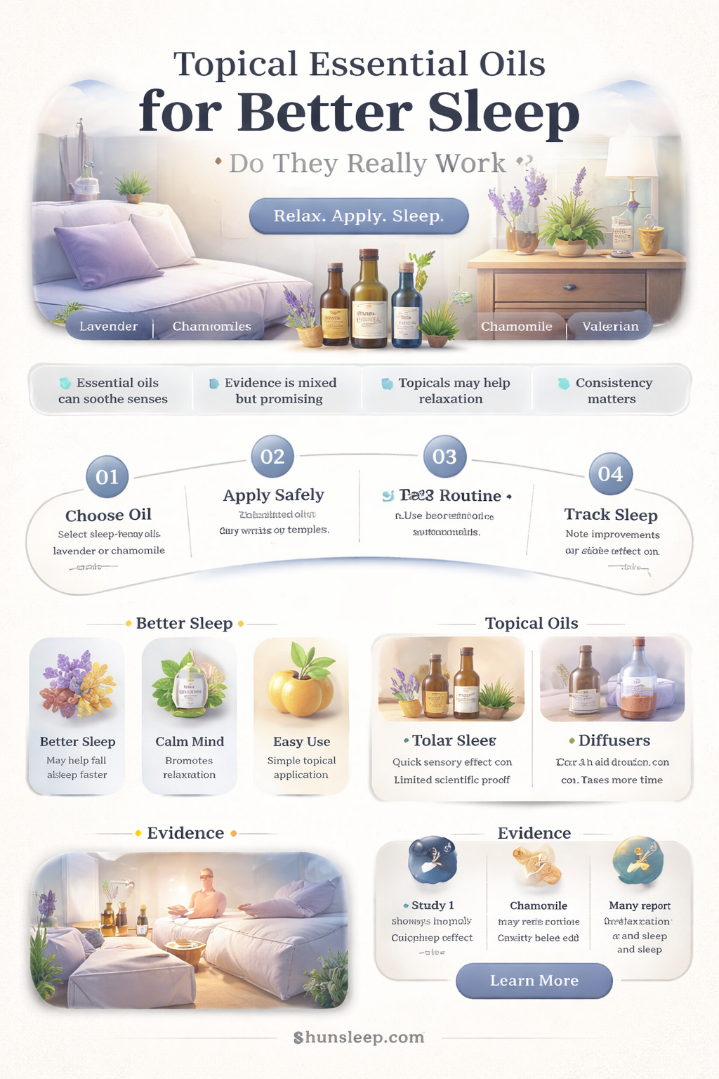 are there any essential oils topically help sleep