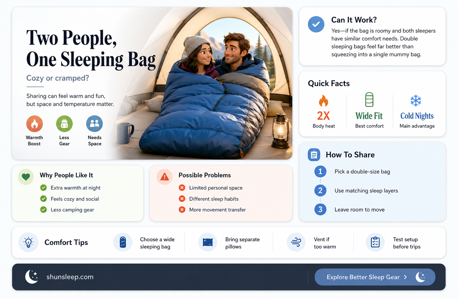 can 2 people sleep 3 foot wide sleeping bag
