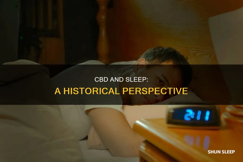 was cbd used for sleep in the past