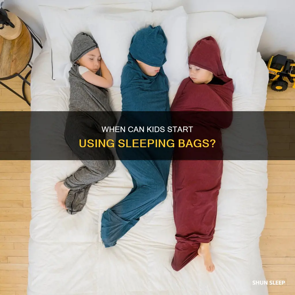 what age can a child use a sleeping bag