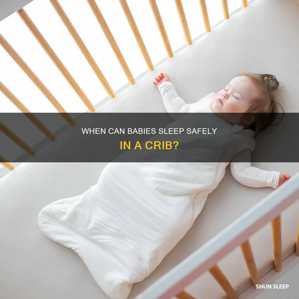 what age can newborn sleep in crib