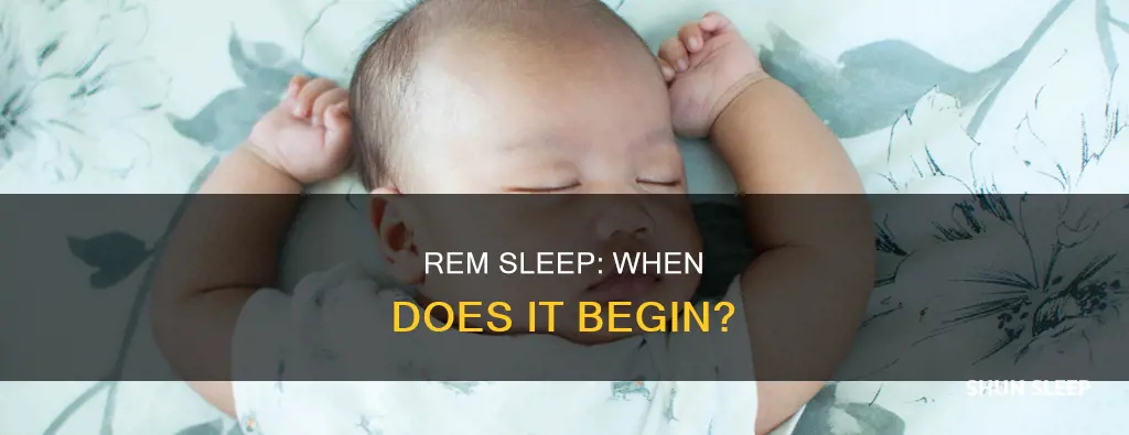 what age does rem sleep start