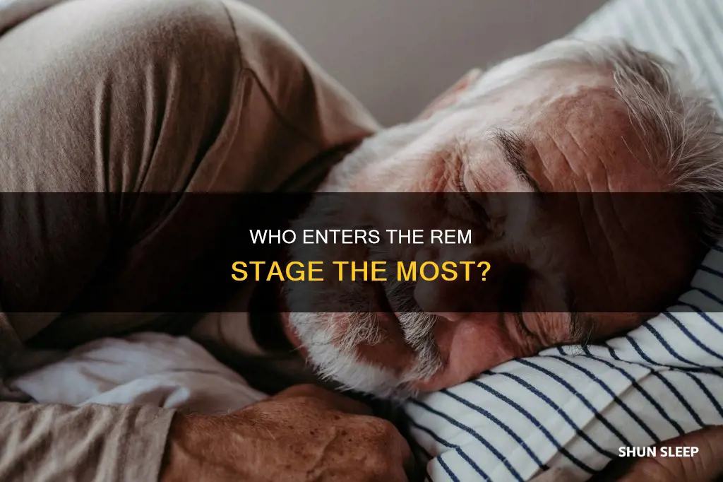 what age group enters rem sleep the most