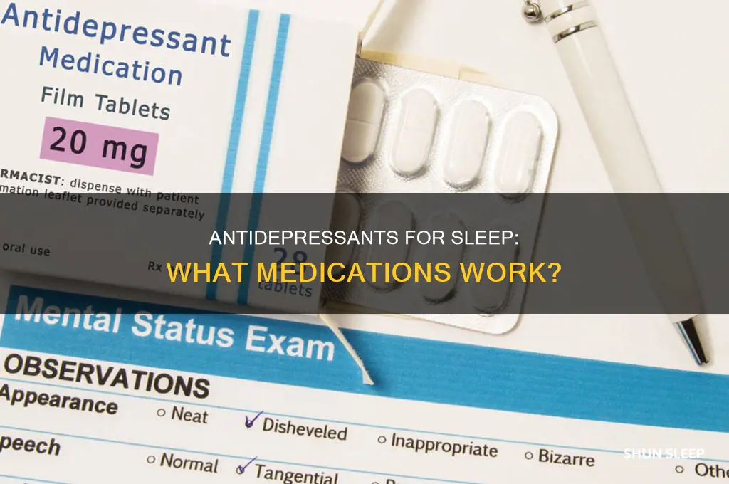 what antidepressant medications can i take for sleep