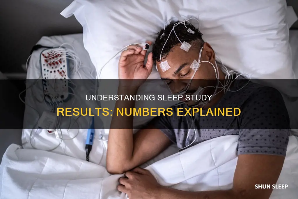 what are meanings of sleep study test numbers