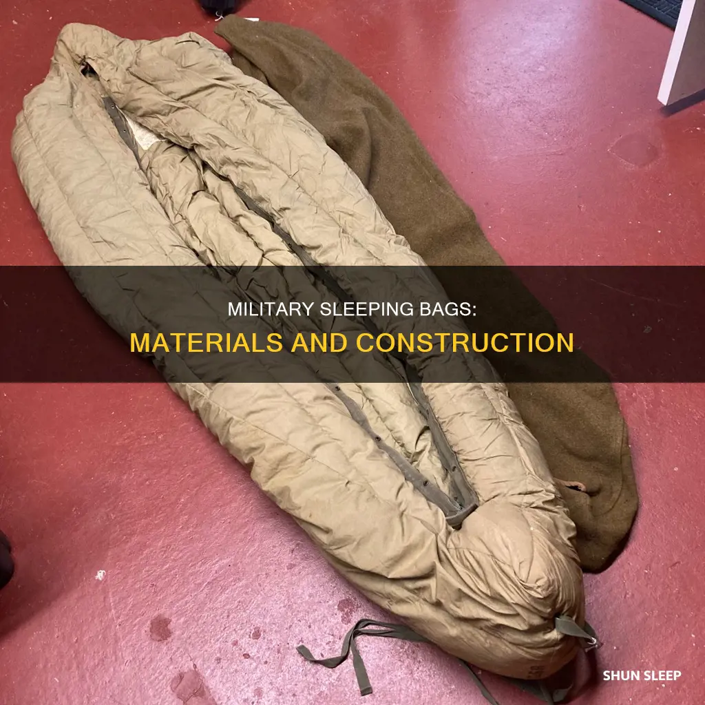 what are military sleeping bags made out of