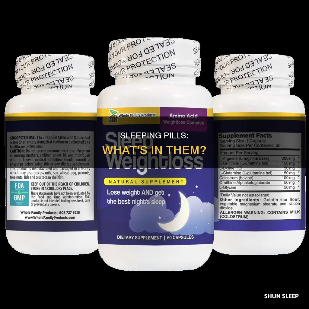 what are sleeping pills made of