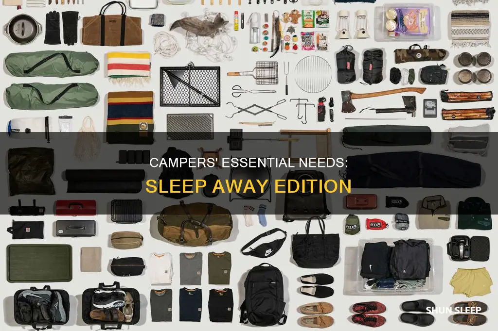 what are some common needs sleep away campers will have