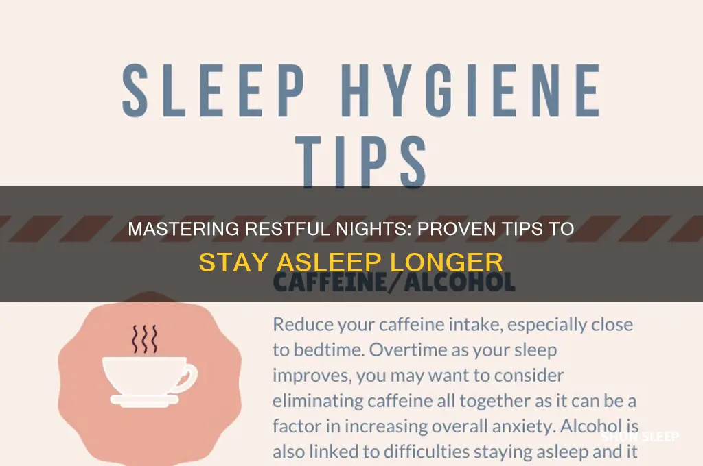 what are some things to help people stay sleeping