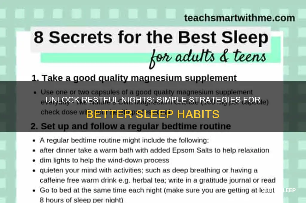 what are some ways that you can get more sleep