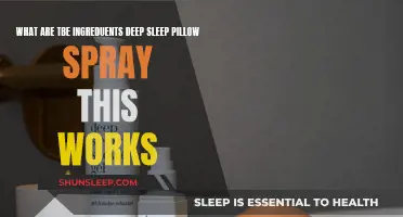 Deep Sleep Pillow Spray: Natural Ingredients for Restful Slumber