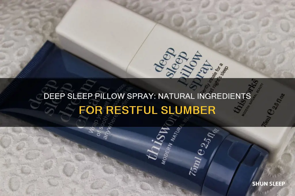 what are tbe ingreduents deep sleep pillow spray this works