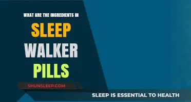 Sleep Walker Pills: Ingredients and Their Effects