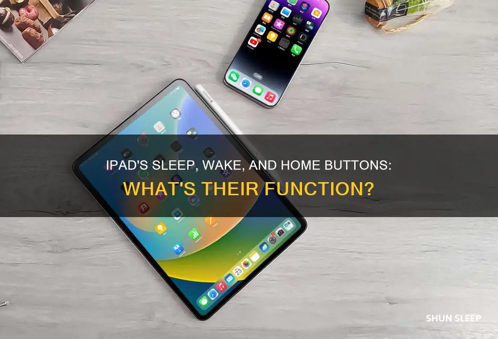 what are the sleep wake and home buttons on ipad