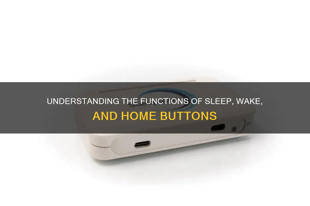 what are the sleep wake and home buttons