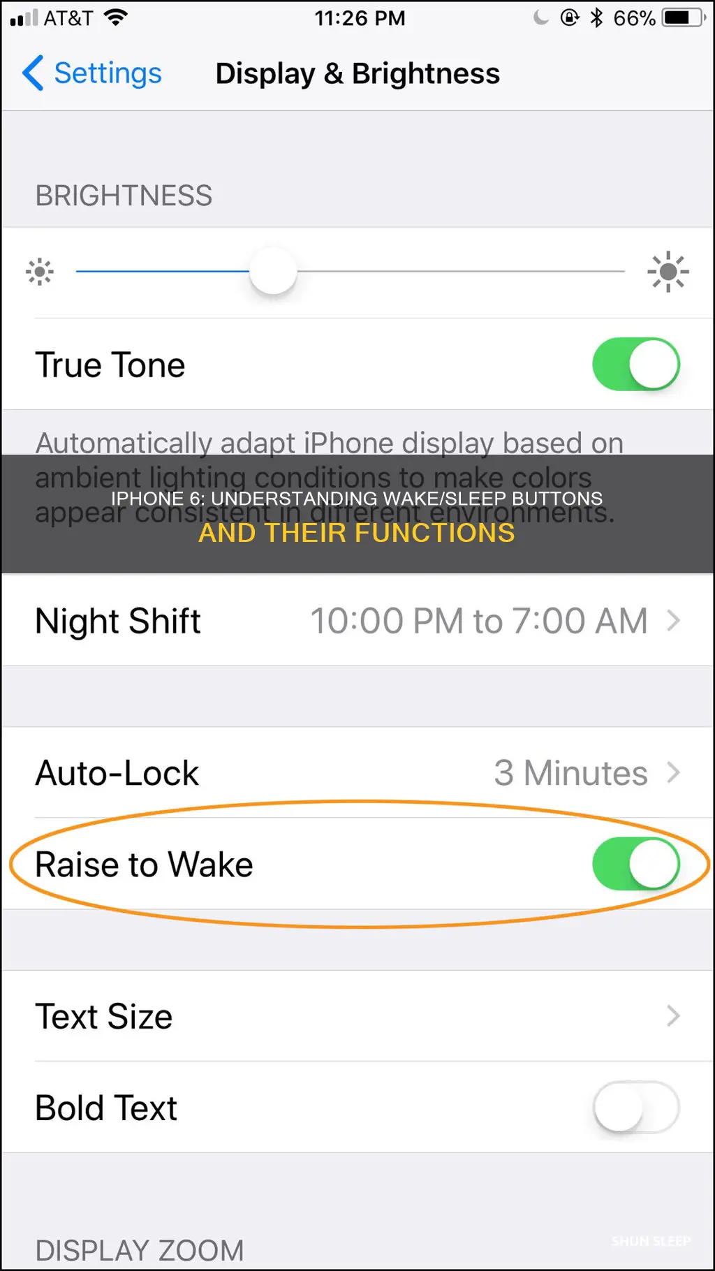 what are the wake sleep buttons of iphone 6