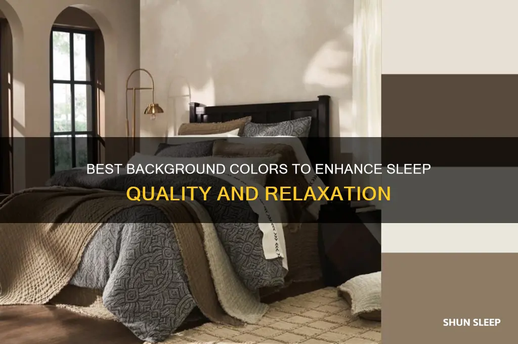 what background color to help sleep