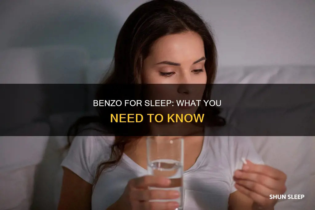 what benxodiasepine is used for sleep