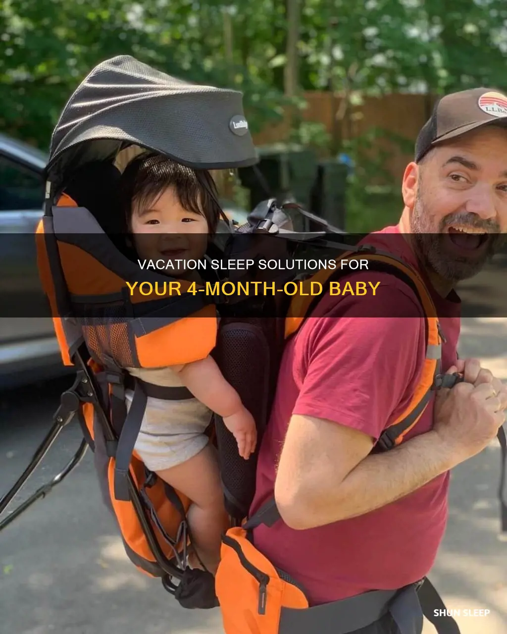 what can 4 month old sleep in on vacation