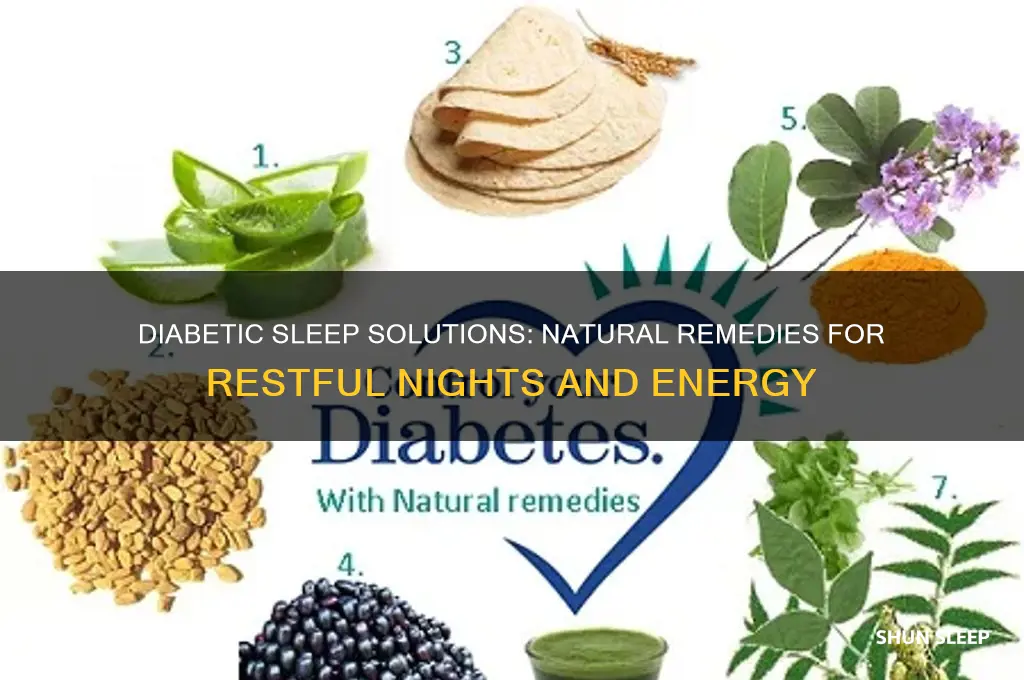 what can a diabetic take to help rest and sleep