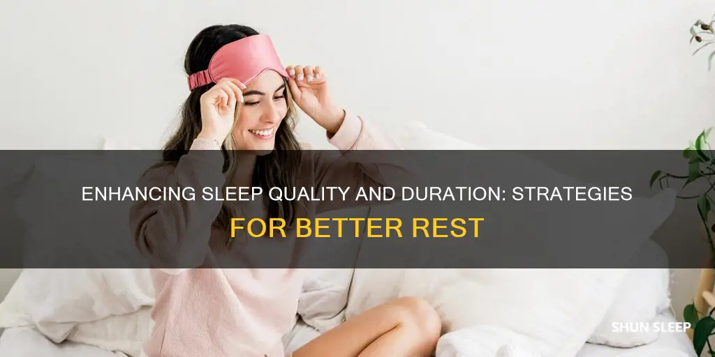 what can be done to improve sleep duration and quality