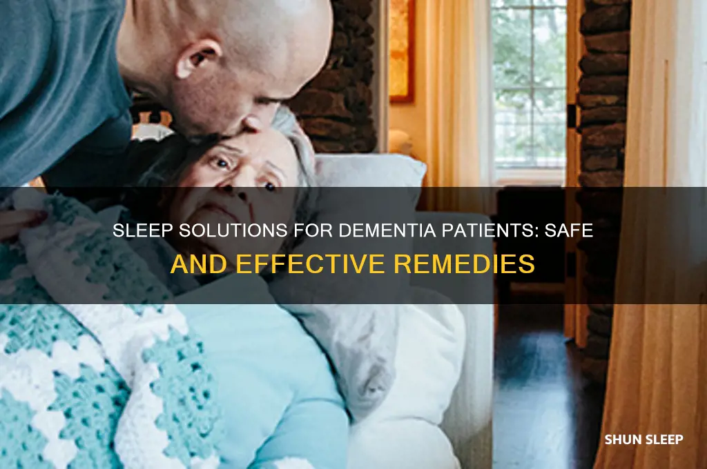what can dementia patients take to help them sleep