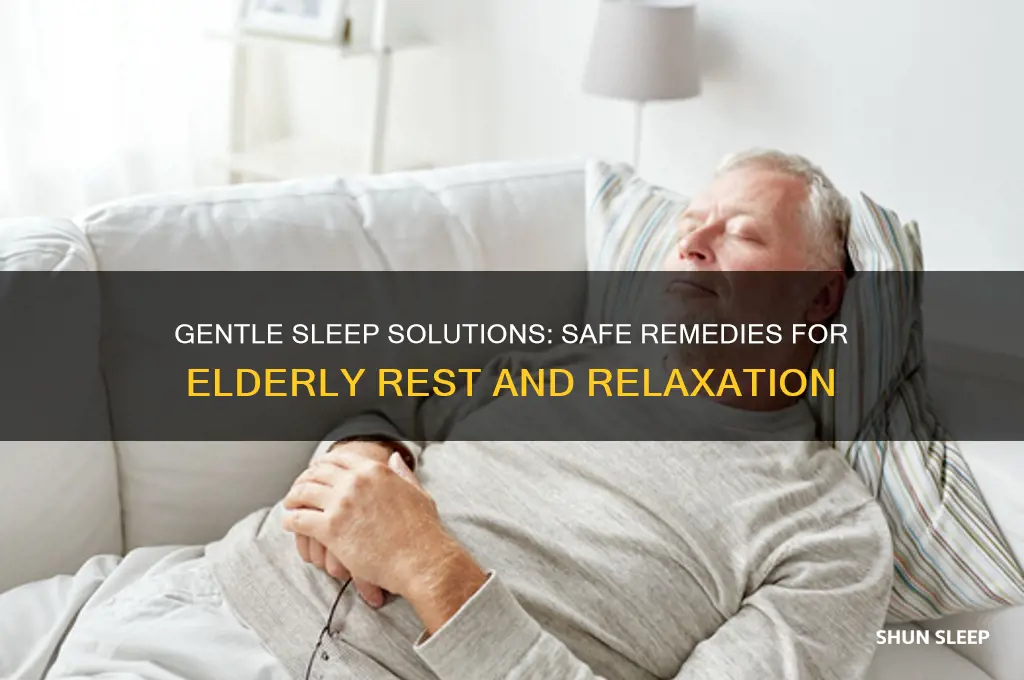 what can elderly people take to help them sleep