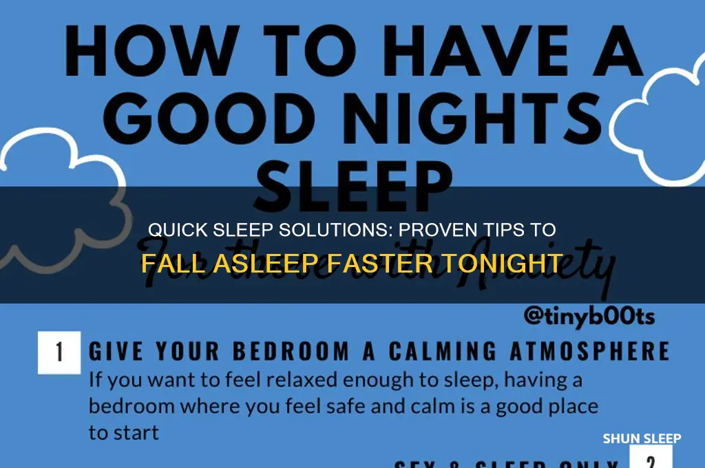 what can get me to sleep fast