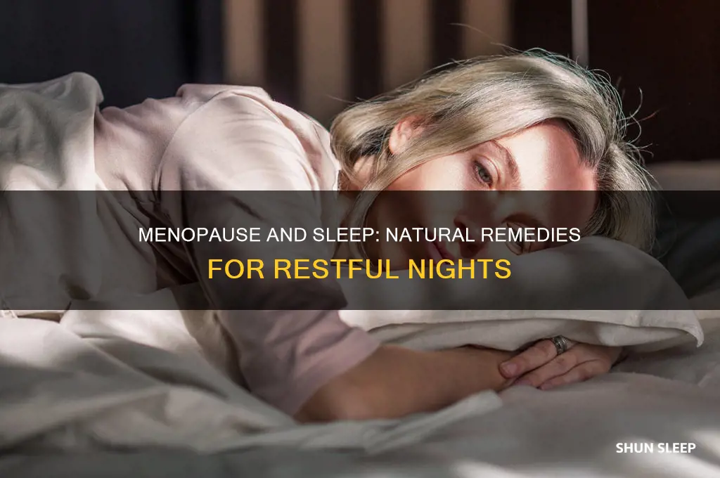 what can help me sleep during menopause