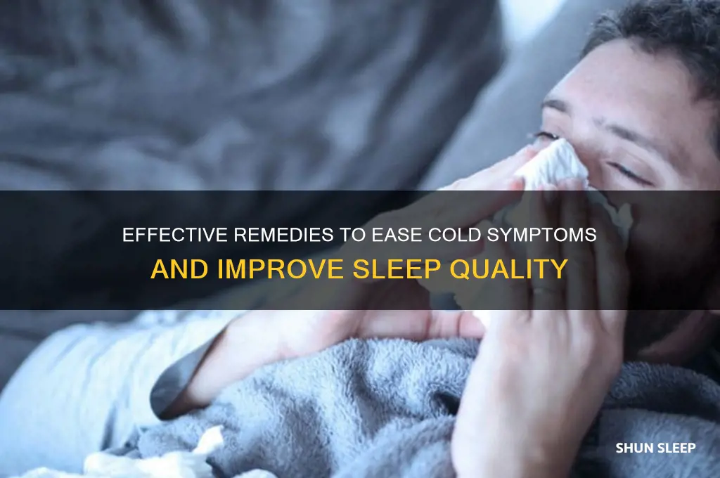 what can help me sleep with a cold